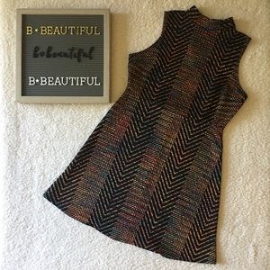 Multi-colored knit dress